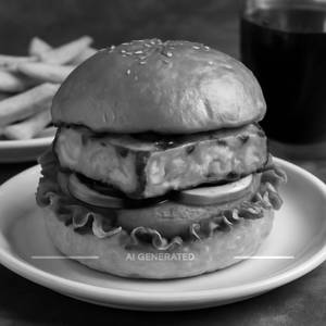 Tandoori paneer burger