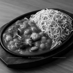 Veg Sizzler With Noodles