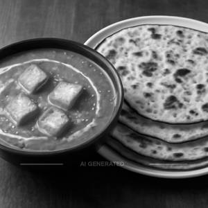 Butter Paneer Masala With 3 Tandoori Butter Roti