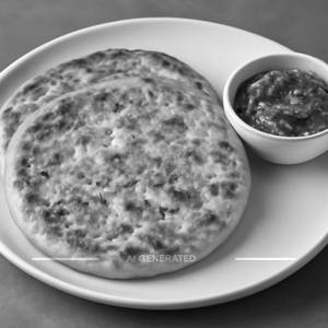 2 Paneer Paratha With Achar