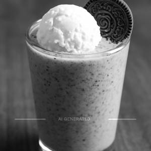 Oreo Shake With Vanilla Ice Cream                       