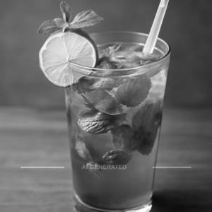Blue Curacao mojito