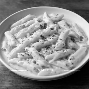 Penne Pasta in White Sauce