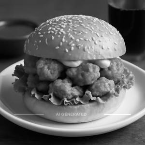 Chicken Popcorn Burger