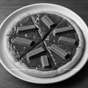 Chocolate kitkat pizza
