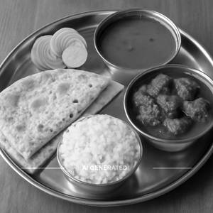 Mutton Masala Thali