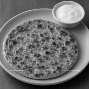 PYAAJ PARATHA WITH CURD 