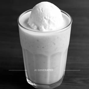 Strawberry Shake With Vanilla Ice Cream                           
