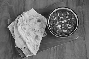2 Butter Naan With Green Peas Masala (250 Ml)