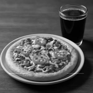 1 Double Topping Pizza + 1 Cold Drink 300Ml