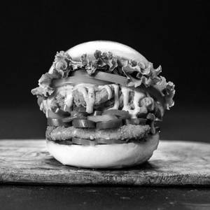 Veg Cheese Chilli Melt Burger