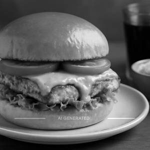 Cheese paneer burger