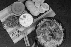 Chicken Fry Biryani - Basmati Rice