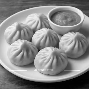 Veg Steamed Momos (6 pcs)