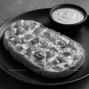 Garlic Bread Stick With Cheese Dip 