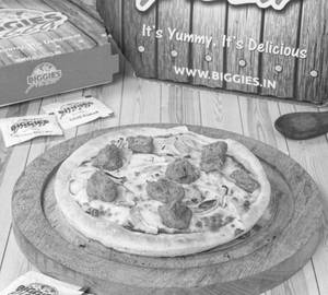 Veg onion and soya double pizza