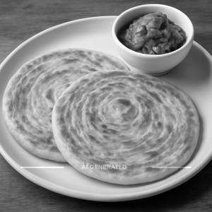 2 Plain Paratha With Achar