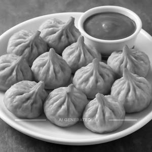 Veg Fried Momos ( 10 Pcs)