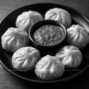 Steamed Chicken Momos [6 Pieces]