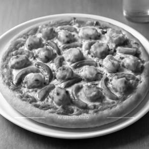 Paneer capsicum pizza