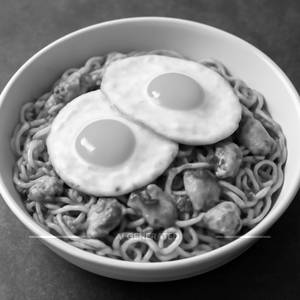 Double Egg Chicken Noodles