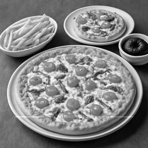 7" Sunday Morning Pizza + 12" Sunday Morning Pizza + 1 French Fries + 1 Choco Lava