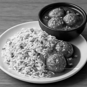 Egg Fried Rice + Egg Manchurian (Half)