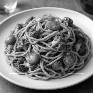 Veg Spaghetti Pesto Pasta