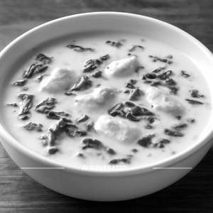 Chicken cream of spinach soup