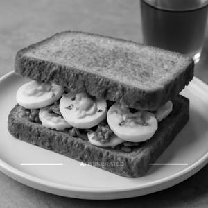 Boil Egg Sandwich