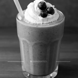 Blackcurrant milk shake