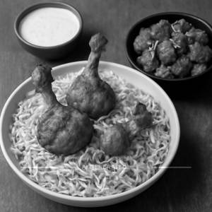 Chicken Lollipop Biryani + Chicken 65 Half