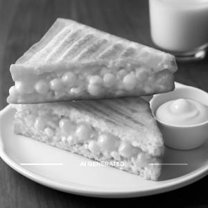 Corn and mayo sandwich