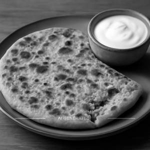 Aalu Paratha With Curd