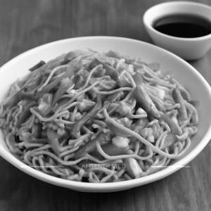 Veg hot garlic noodles