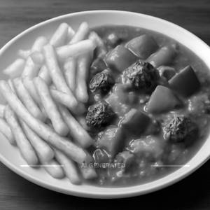 French Fries + Veg Double Topping