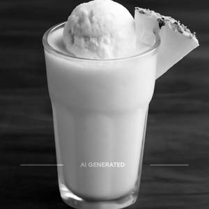 Pineapple Shake With Ice Cream
