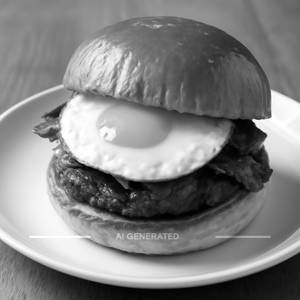 Fried egg burger