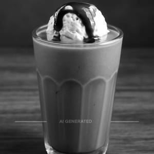 Chocolate Milkshake With Ice Cream