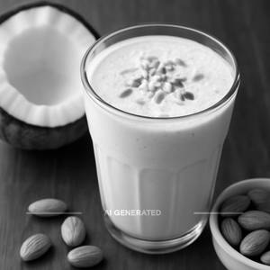 Coconut badam shake