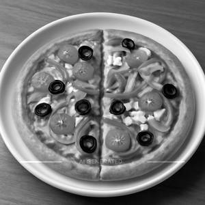 8" Half Half Pizza