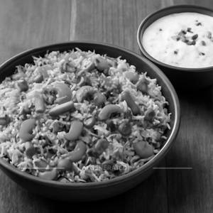 Veg biryani + curd rice