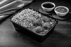Manchurian Schezwan Rice Bowl