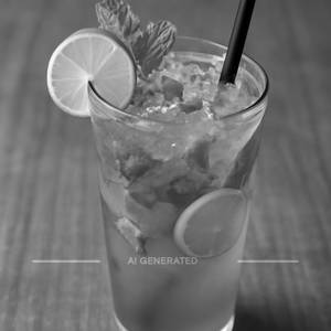 Blue curacao mojito