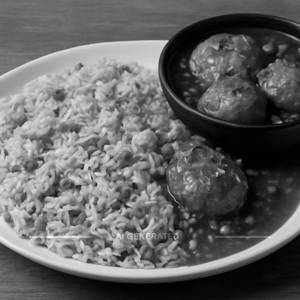 Egg Fried Rice With Gobhi Manchurian