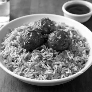 Veg Manchurian Fried Rice