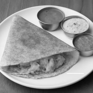 Onion masala dosa