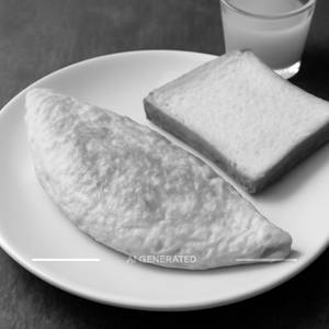 Plain Omelette With Slice