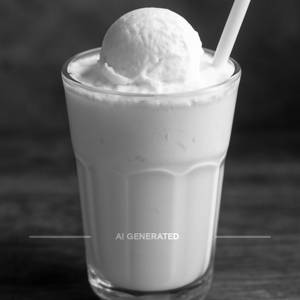 Vanilla Milkshake with Ice cream