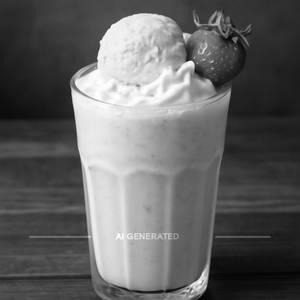 Strawberry Milkshake with Ice cream